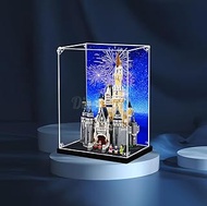 Acrylic Display case for Lego Disney Castle 71040 -3mm Thickness (Lego Set is not Included) (with Theme Background)