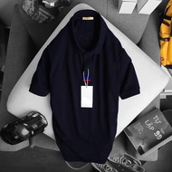 Very beautiful men's crocodile fabric polo shirt with collar embroidered with 3 horizontal stripes -