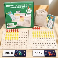 EDUCATIONAL TOY DIVISION AND MULTIPLICATION BOARD GAME 2-IN-1 MULTIPLICATION AND DIVISION BOARD GAME