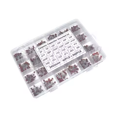 Ceramic Capacitor Kit Set 2pF-0.1uF Electronic Components Capacitor Assorted Kit DIY