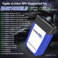Vgate vLinker BM+ ELM327 V2.2 BT 4.0 wifi Untuk BMW Scanner OBD 2 OBD2 Alat Diagnostik Kereta Auto E