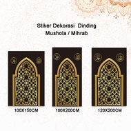 Stiker Dinding mihrab Stiker glossy Wallpaper dinding dekorasi ruangan ibadah