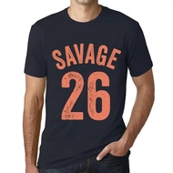 Savage Mens 26 Gift Graphic Design 26 Years Birthday T-Shirt