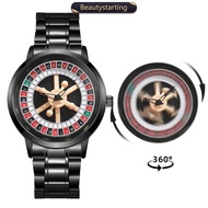 BEAUTYSTARTING Men Quartz Watch Russian Roulette Dial Watch Sports Style Fashion Wristwatch Male Acc