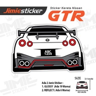 Sticker Kereta Nissan GTR, Sticker Belakang Nissan GTR, Custom Warna dan Nombor Plate.