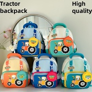 High quality lovely schoolbag with tractor cartoon elements large capacity bagpack breathable comfor
