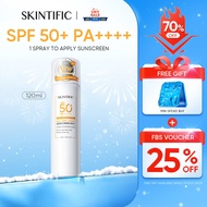 [Best Seller] SKINTIFIC All Day Light Sunscreen Mist SPF50 PA++++ -Facial Sunblock Face Sunscreen Sp