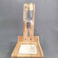 【Pet Shop系列】寵物立式飲水器 陶瓷碗 厚實木架