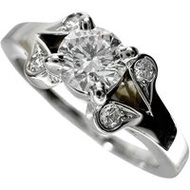 CARTIER/Cartier Diamond 0.20ct Ballerina Solitaire Ring in Pt950 Platinum, 3.8g, Size 7, Women's, 47