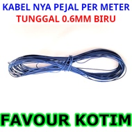 THE CABLE IS 1X0.6 MM 0.6MM FEDERAL JUMPER WIRE 1 METER FVKOTIMbiru