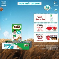 [ƯU ĐÃI THÁNG 6] Thùng Sữa Lúa Mạch Nestle MILO A2 MỚI 48 hộp (4x110ml)