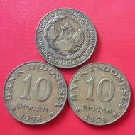 Koin 10 rupiah 1974