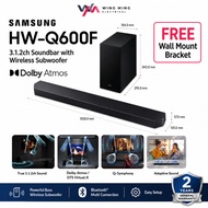 Samsung HW-Q600F/XM 3.1.2ch Soundbar Dolby Atmos DTS:X Q-Symphony HDMI eARC AirPlay