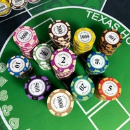 10pcs High-End Clay Chip Coins Texas Hold'em Betting Game Specific Chips for Indoor Gaming Entertain