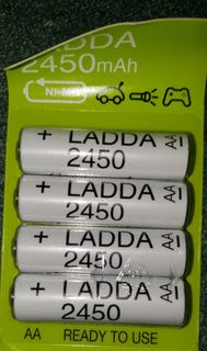 IKEA LADDA 2450, 1900 battery 宜家 充電池