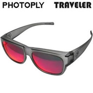又敗家@PHOTOPLY少色偏TRAVELER電鍍SBR套式太陽眼鏡TR2-00I6抗紫外線UV400抗藍光眼鏡套鏡墨鏡