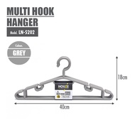 [HOUZE] Multi Hook Hanger (25PCS) - Laundry | Hook | Clothes | Plastic | Secure | Closet Organizer | Anti-slip