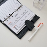 Write It Moterm A5A6 Lived Page Notebook Chart Record Inner Core Punch Hole Refillable Simple Design