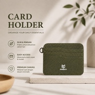 HIJAU Men's Card Wallet Minimalist Slim Card Holder, Thin ATM E-Toll - ARMY GREEN EMDK17