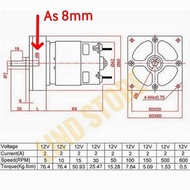 775 12V High Torque Gearbox Dynamo Motor