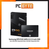 Samsung 870 EVO SATA III Internal 2.5" SSD (Read:560MB/s | Write:530MB/s | 1TB/2TB)
