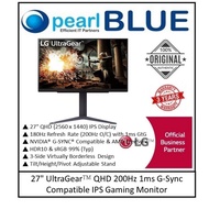LG 27" UltraGear™ QHD 200Hz 1ms G-Sync Compatible IPS Gaming Monitor (27GS75Q-B)