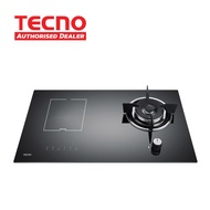 (Bulky) Tecno 73cm Gas Induction Hybrid Glass Hob T 788GI (T788GI)