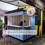 PROMO 6.6 Booth Semi Container / Gerobak Kontainer Knock Down 2x1.5x2