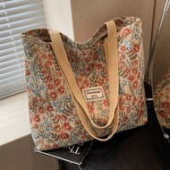 Beg tangan besar christy ng bucket Large-Capacity Canvas Bag 2024 New Style Fashion Niche ins Female
