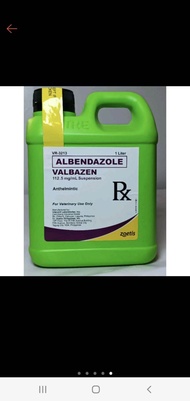 Vetpaw Albendazole Valbazen 112.5 mg /ml  1 Liter