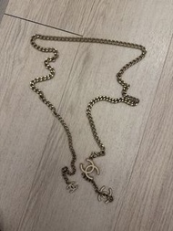 Chanel 雙C 金色吊飾腰鏈