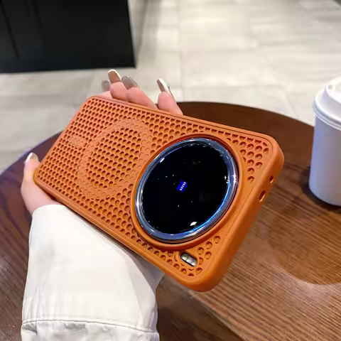 Honeycomb Grid Mesh Cooling Silicone Magsafe Case Cover Vivo X200 Heat Dissipation Shell Vivo X200 P