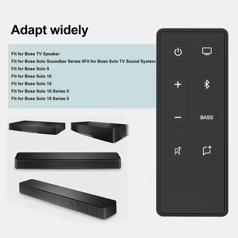 New Replacement Remote Control for Bose TV Speaker/Bose Solo Soundbar Series II(Batteries Not Includ