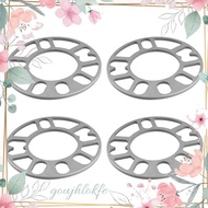 4Pcs Aluminum Wheel Spacers Shims Plate Auto Wheel Spacers Stud for 4X100 4X114.3 5X100 5X108 5X114.