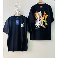 เสื้อยืดผู้หญิง เสื้อยืดOversize(FLOWeR)MLBดอกไม้ T-shirt