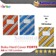 Buku Hard Cover Forte A6 isi 100 lembar / Buku Catatan Kecil Oktavo / Note Book Saku Octavo 1/4 foli