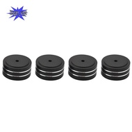 4Pcs 40X20Mm Aluminum HiFi AMP Speaker Isolation Stand Turntable  Feet Pad