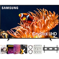 SAMSUNG Crystal UHD LED 4K Smart TV Bundle with Premiere Movies Streaming + 37-100 Inch TV Wall Moun