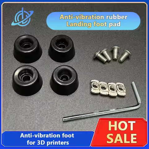 3D Printer Part 4/8 Set Antivibration Feet For Anti-vibration Rubber Landing Mat Feet For Lab X1 P1P