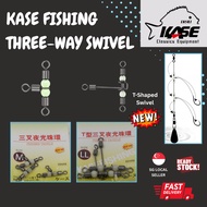 KASE Three-Way Swivel T-Shaped Fishing Accessories Apollo Rig Bottom Fishing Baiting Snap Swivel