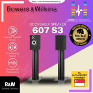 BOWERS &amp; WILKINS B&amp;W 607 S3 BOOKSHELF SPEAKERS (EXPERIENCE THE TRUE SOUND NOW - CHAT NOW) [5 YEARS WARRANTY] PER PAIR