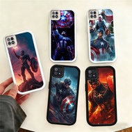 WB51 Marvel Captain America Casing for hp Plating Realme Reno 12 4 8T F7 A79 7I A60 A94 A3 Pro Plus 