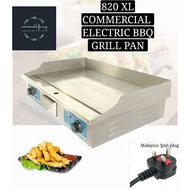 820 commercial stainlees steel electric griddle desktop BBQ griddle western