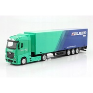 Bburago 1-43 Mercedes-Benz Actros Gigaspace Hauler Container Truck Trailer - Yokohama Falken Tires D