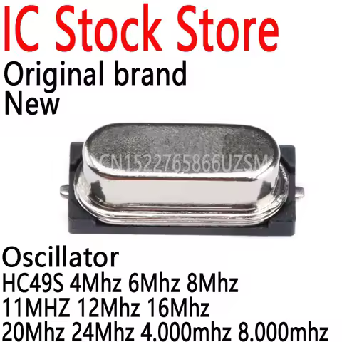 SMD Quartz Crystal Oscillator 10PCS SMD Quartz Crystal Resonator Passive Oscillator HC49S 4Mhz 6Mhz 
