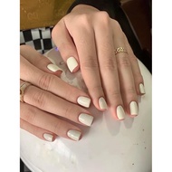 B187 Nailbox simple ivory white plain paint