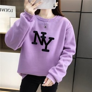 [AMYGO] Sweatshirt Woman Oversized Sweatshirts Women Plus Size Ladies Blouse Women Wanita Blaus Baju Perempuan Lengan Panjang