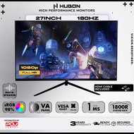 HUGON 27" 180Hz FHD 1ms sRGB 98% Curved G-Sync Gaming Monitor (FC271S PLUS Black / FC271S PLUS White