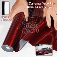Highest quality super gloss metallic Dragon Blood red vinyl wrap film glossy red vinyl wrap for car