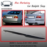 BMW 5 SERIES E39 1997-2003 REAR TRUNK SPOILER DUCK TAIL WITH PAINT ABS SKIRT LIP BODYKIT
